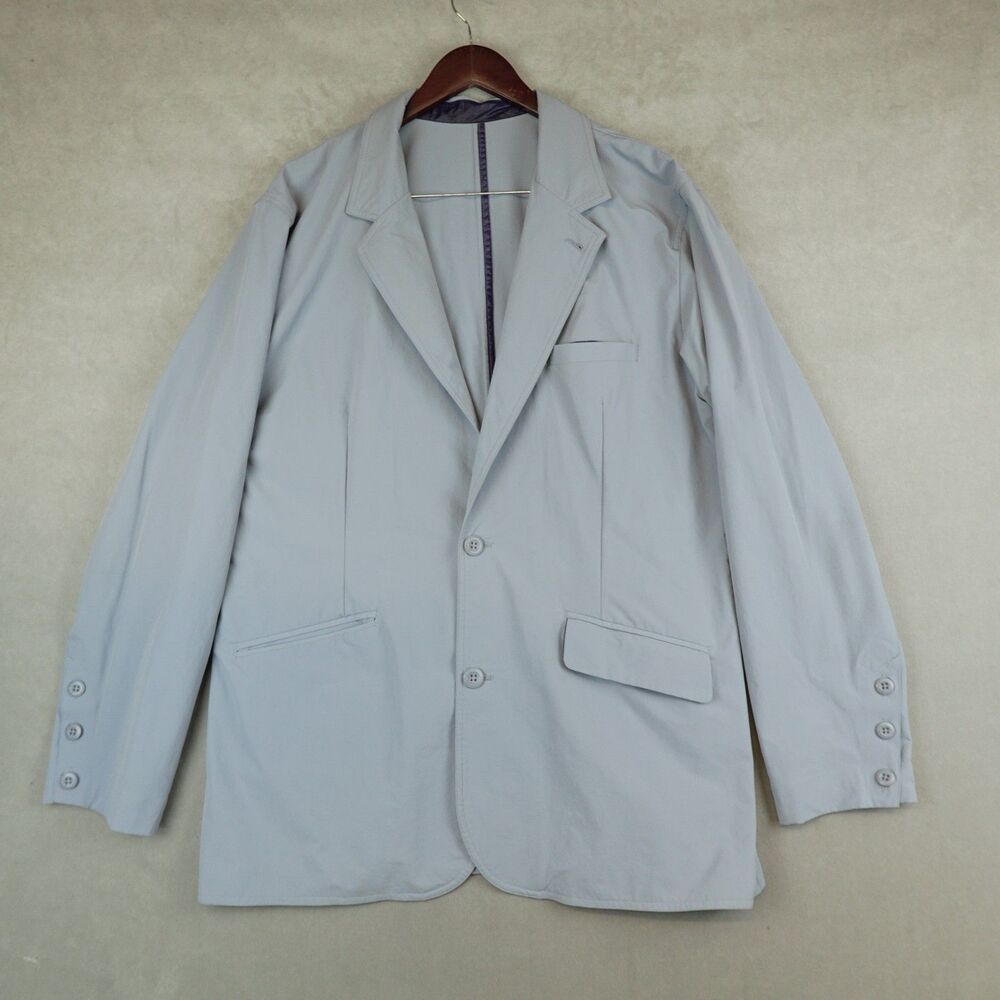 Stio Blazer Size 46 Gray Technical Jacket Casual DWR Finish Style 2141 Crestor